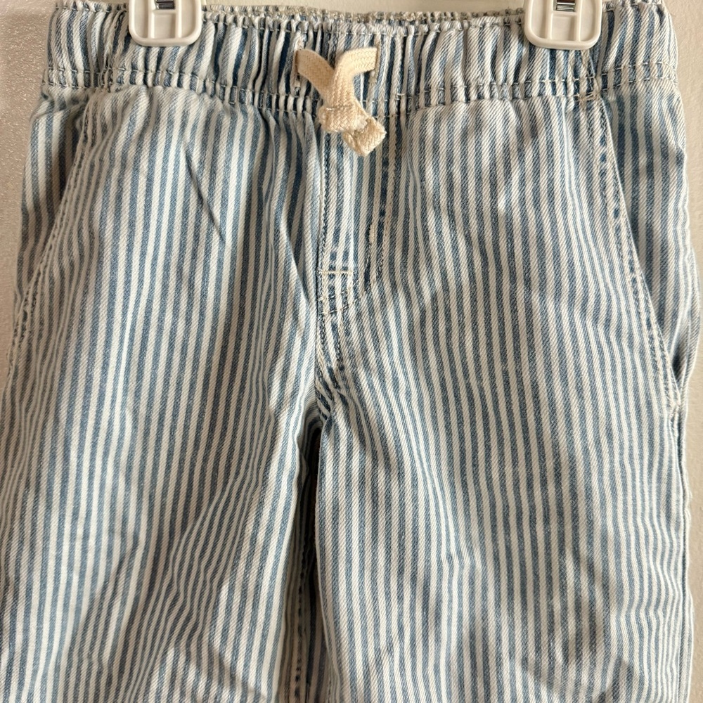 Wide-Leg Striped Denim Pants | Girls 6-7 - Picture 6 of 7
